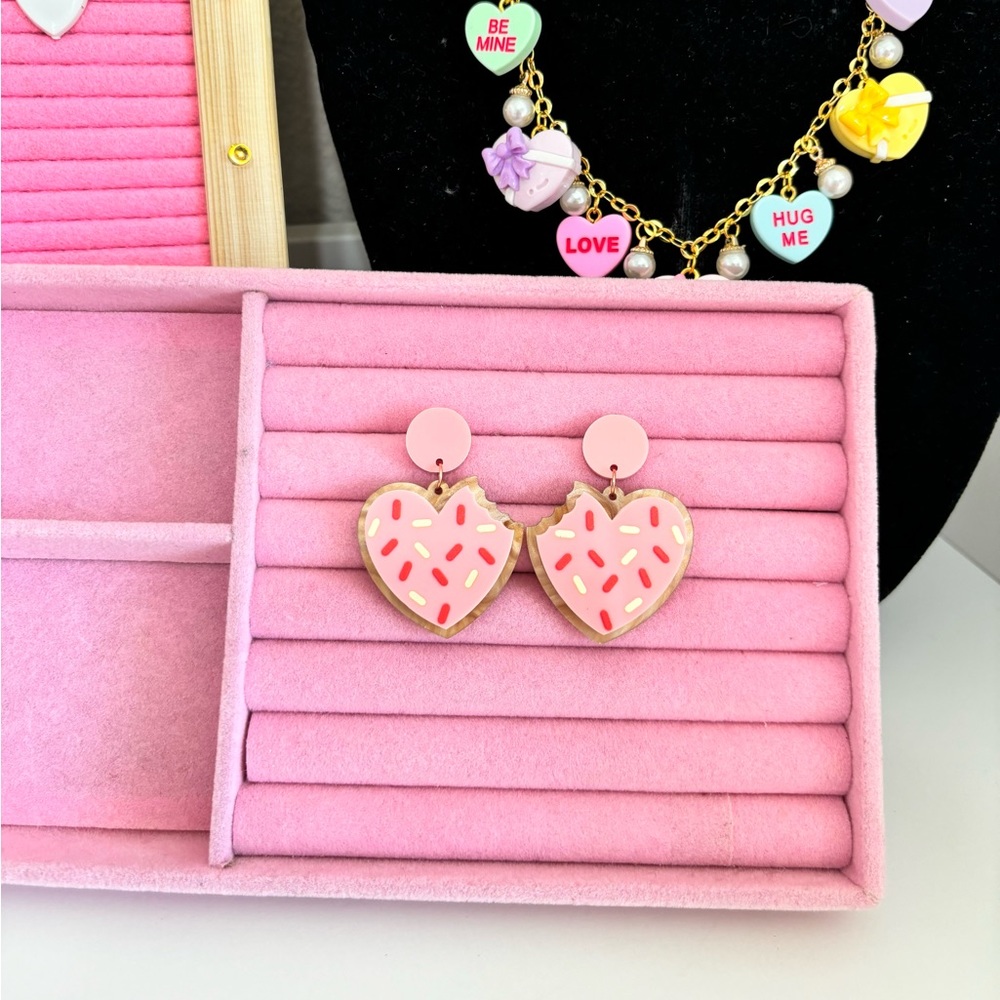 Valentine’s Day Pink Heart Donuts